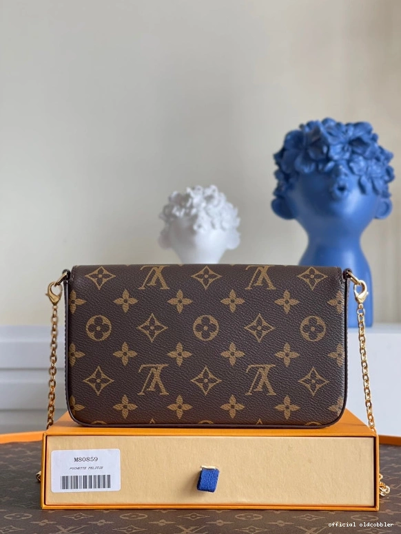 Official oldcobbler POCHETTE LOUIS FÉLICIE VUITTON 0819